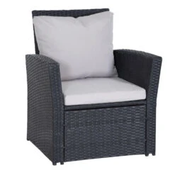 Happy Garden Buitenmeubelsets SINTRA - Zwart - Geweven Hars -Madison Verkoopwinkel 1000092387 0103