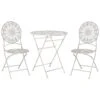 Beliani Bistroset SCAFA - Wit Ijzer