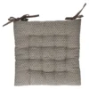 Atmosphera Stoelkussen - Donkergrijs - Katoen - 38 X 7 Cm - Zitkussen