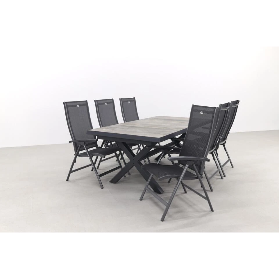 Hartman Salvatore/Ottowa 205-265x100 Cm. - 7-delige Tuinset Verstelbaar 4 Hartman Salvatore/Ottowa 205-265x100 Cm. - 7-delige Tuinset Verstelbaar - Afbeelding 4