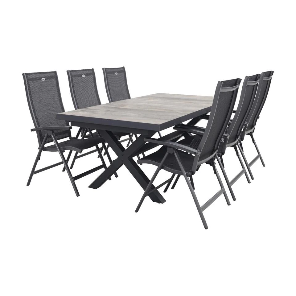 Hartman Salvatore/Ottowa 205-265x100 Cm. - 7-delige Tuinset Verstelbaar 1 Hartman Salvatore/Ottowa 205-265x100 Cm. - 7-delige Tuinset Verstelbaar