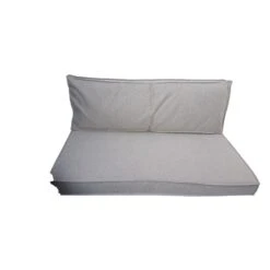 2L Home&Garden Palletkussenset Solid Zandkleurig 120x80cm 2-delige Set -Madison Verkoopwinkel 1000096280 0102