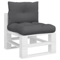 VidaXL Bankkussens Pallet 2 St Stof Antracietkleurig -Madison Verkoopwinkel 1000096619 0102