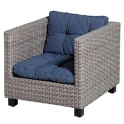Madison Loungeset Kussen Florance Panama Blauw - 60 X 60cm -Madison Verkoopwinkel 1147277661 0102