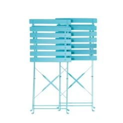 Beliani Bistroset FIORI - Blauw Staal -Madison Verkoopwinkel 1228982661 0103