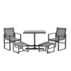 Garden Impressions Nava Balkonset 5-delig - Donker Grijs