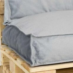 2L Home & Garden Palletkussen Velvet Lichtgrijs - 120 X 80cm 6 2L Home & Garden Palletkussen Velvet Lichtgrijs - 120 X 80cm -Madison Verkoopwinkel 1408198337 0102