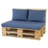 Madison Rugkussen Lounge Panama Safier Blue - 60 X 40cm