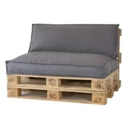 2L Home & Garden Palletkussen Metro Lounge Grijs - 120 X 80cm -Madison Verkoopwinkel 1488674887 0102