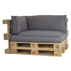 2L Home & Garden Palletkussen Metro Lounge Grijs - 120 X 80cm -Madison Verkoopwinkel 1488674887 0103