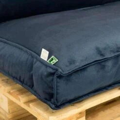 2L Home & Garden Palletkussen Velvet Donkerblauw - 120 X 80cm -Madison Verkoopwinkel 1618102517 0103