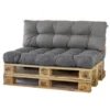 2L Home & Garden Palletkussen Metro Grijs - 120 X 80cm