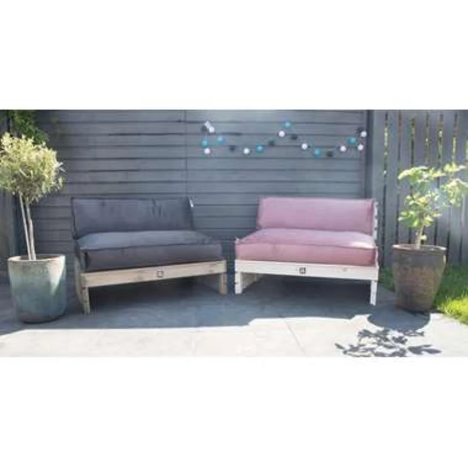 2L Home & Garden Palletkussen Velvet Oud Roze - 60 X 40cm 2 2L Home & Garden Palletkussen Velvet Oud Roze - 60 X 40cm - Afbeelding 2