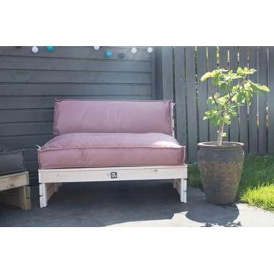 2L Home & Garden Palletkussen Velvet Oud Roze - 60 X 40cm 3 2L Home & Garden Palletkussen Velvet Oud Roze - 60 X 40cm - Afbeelding 3