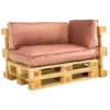 2L Home & Garden Palletkussen Velvet Oud Roze - 60 X 40cm