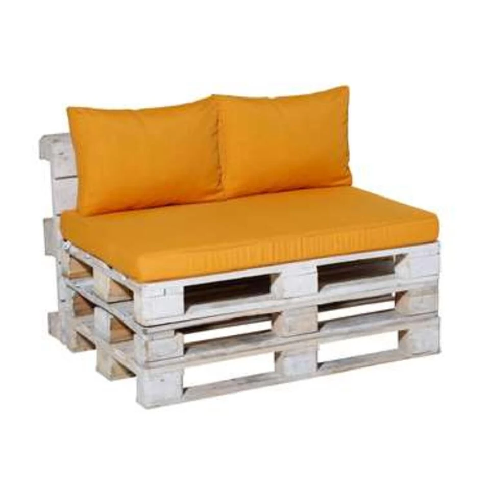 Madison Palletkussen Panama Lounge Oker Geel - 120 X 80cm 1 Madison Palletkussen Panama Lounge Oker Geel - 120 X 80cm