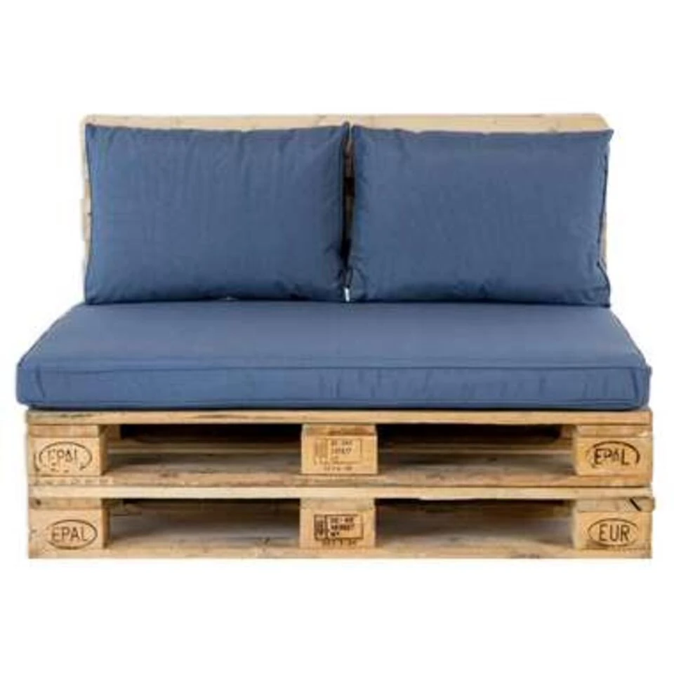 Madison Palletkussenset Lounge Blauw - 3 Delig 4 Madison Palletkussenset Lounge Blauw - 3 Delig - Afbeelding 4