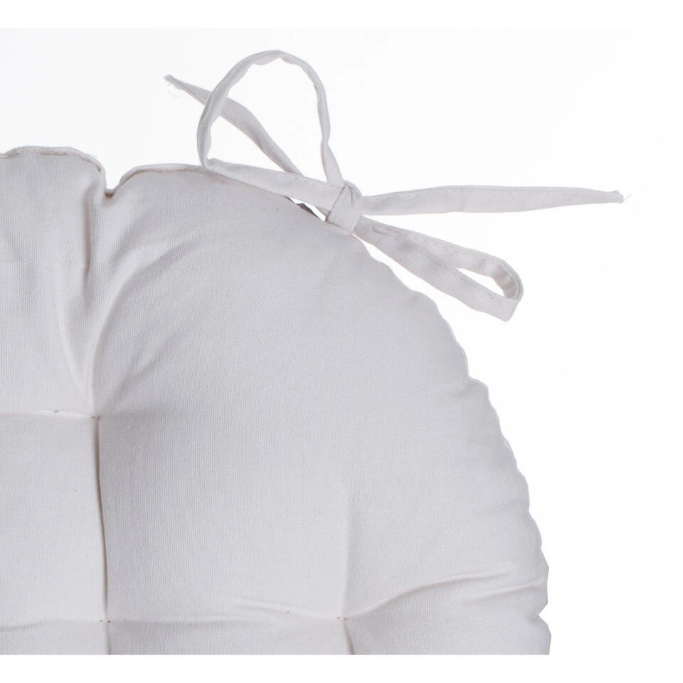 Atmosphera Stoelkussen - Ivoor Wit - Katoen - 38 X 6.5 Cm - Zitkussen 2 Atmosphera Stoelkussen - Ivoor Wit - Katoen - 38 X 6.5 Cm - Zitkussen - Afbeelding 2