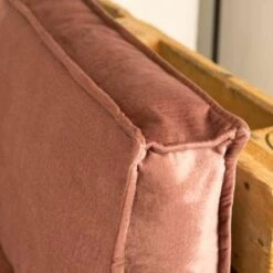 2L Home & Garden Palletkussenset Velvet Oud Roze - 3 Pièces -Madison Verkoopwinkel 1827531188 0102