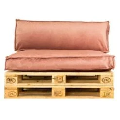 2L Home & Garden Palletkussen Velvet Oud Roze - 120 X 40cm -Madison Verkoopwinkel 1875070339 0102