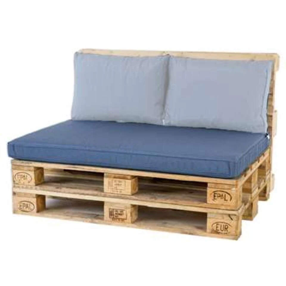 Madison Palletkussen Lounge Panama Safier Blue - 120 X 80cm 2 Madison Palletkussen Lounge Panama Safier Blue - 120 X 80cm - Afbeelding 2