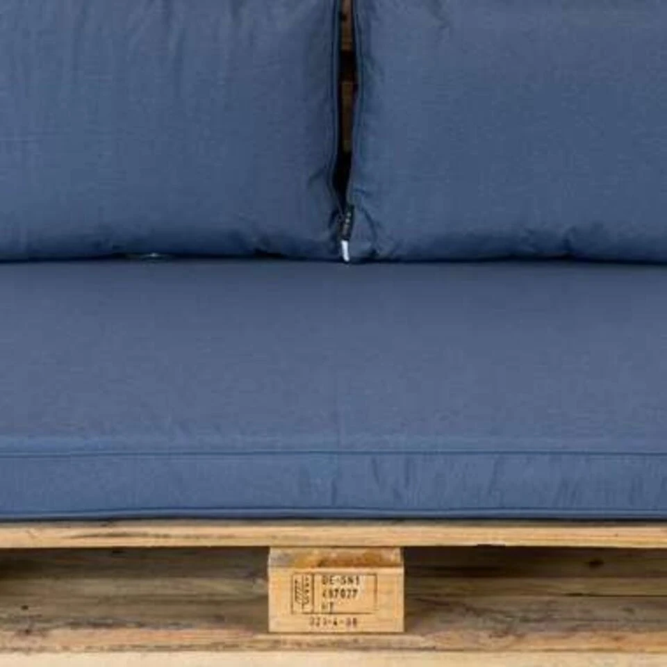 Madison Palletkussen Lounge Panama Safier Blue - 120 X 80cm 4 Madison Palletkussen Lounge Panama Safier Blue - 120 X 80cm - Afbeelding 4