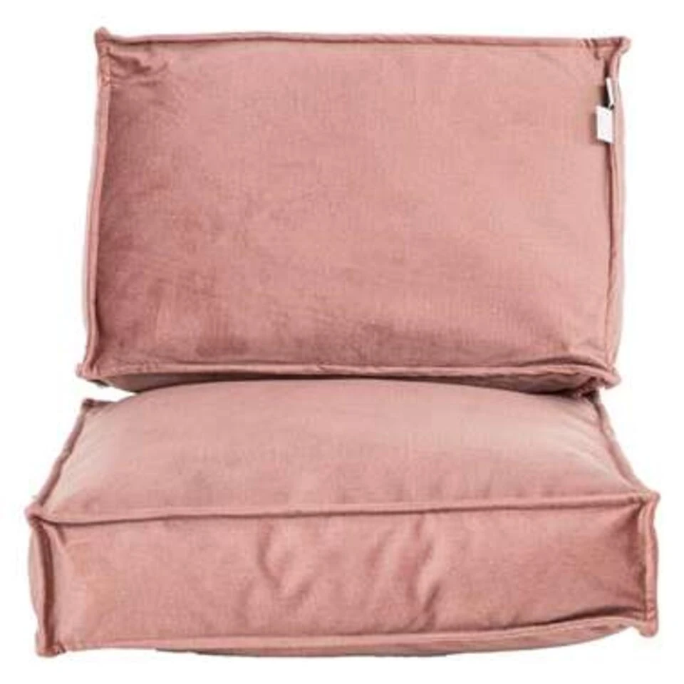 2L Home & Garden Loungeset Kussen Velvet Oud Roze - 60 X 60cm 4 2L Home & Garden Loungeset Kussen Velvet Oud Roze - 60 X 60cm - Afbeelding 4