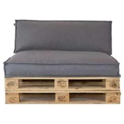 2L Home & Garden Rugkussen Metro Lounge Grijs - 120 X 40cm -Madison Verkoopwinkel 1963090474 0103