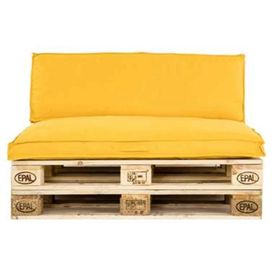 Unique Living Palletkussen Luana Goudgeel - 120 X 80 Cm 2 Unique Living Palletkussen Luana Goudgeel - 120 X 80 Cm - Afbeelding 2