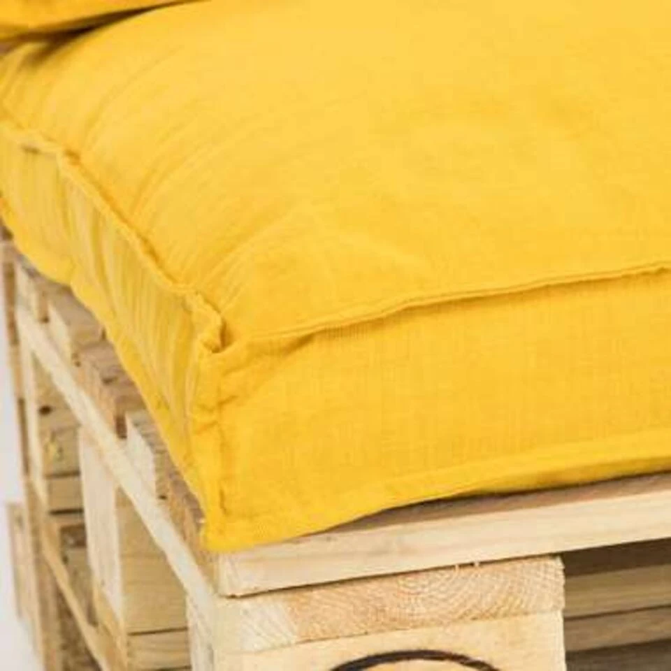 Unique Living Palletkussen Luana Goudgeel - 120 X 80 Cm 4 Unique Living Palletkussen Luana Goudgeel - 120 X 80 Cm - Afbeelding 4