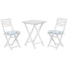 Beliani Bistroset FIJI - Wit Acaciahout