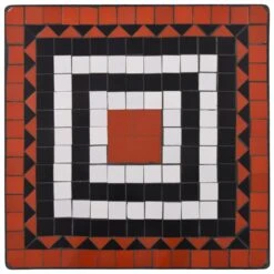 VidaXL 3-delige Bistroset Mozaïek Keramische Tegel Terracotta En Wit 6 VidaXL 3-delige Bistroset Mozaïek Keramische Tegel Terracotta En Wit -Madison Verkoopwinkel 24a7e58f5d05470a90a72982d155876b