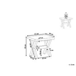 Beliani Hocker OLBIA - Wit Vezelcement -Madison Verkoopwinkel 26396ad59647405895d144e502595f6c