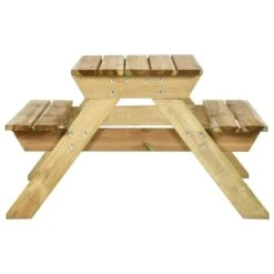 VidaXL Picknicktafel Met Banken 110x123x73 Cm Geïmpregneerd Grenenhout -Madison Verkoopwinkel 44395d95086b4658a9f45f18af4e4b25