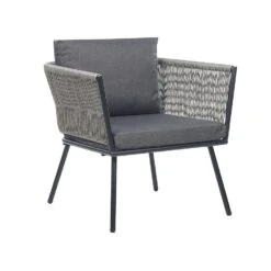 Beliani Bistroset GARGANO - Grijs Pe Rotan -Madison Verkoopwinkel 448a6208acef48d6b521f17e37d36f32