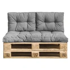 Palletkussen Florence - Grijs - 120x80 Cm -Madison Verkoopwinkel 51111035 0101