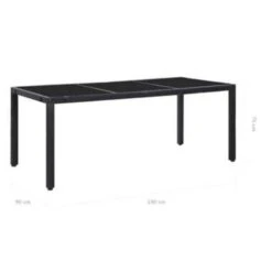 VidaXL 9-delige Tuinset Poly Rattan Zwart -Madison Verkoopwinkel 7cc4b1dc38234833bd01663ceda6510c