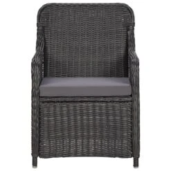 VidaXL 3-delige Bistroset Met Kussens Poly Rattan Zwart -Madison Verkoopwinkel ba0073da59bd465da99fb0fdc446ceaf