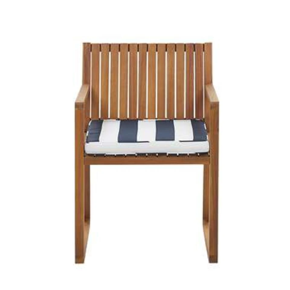 Beliani Zitkussen SASSARI - Blauw Polyester 2 Beliani Zitkussen SASSARI - Blauw Polyester - Afbeelding 2