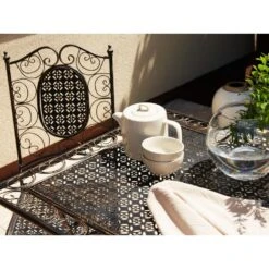 Beliani Bistroset BORMIO - Zwart Ijzer -Madison Verkoopwinkel fe22196e580543d5bf6d5095d9aea637 1