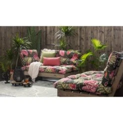 Palletkussen Meilani - Groen - 120x80x10 Cm -Madison Verkoopwinkel sf 51133006 9061